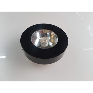 Đèn Led ốp trần nổi 5W tròn, vỏ đen, ốp tủ quần áo, tủ bếp,tủ trưng bày