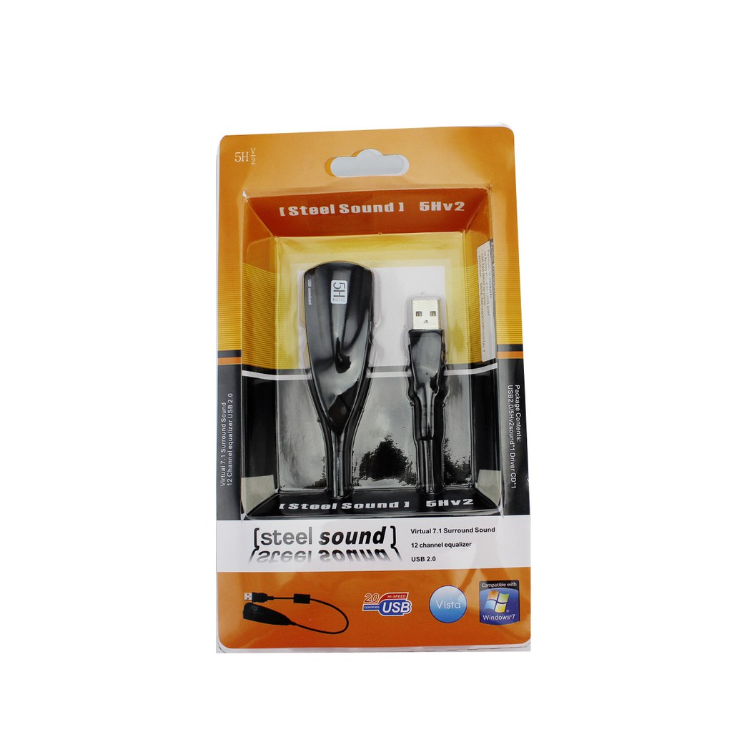 usb ra âm thanh 3.5 chất lượng cao | usb sound dây 5hv2