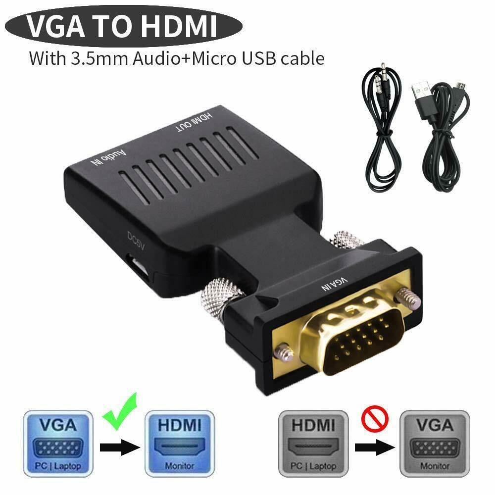 BTLIMER Cáp ChuyểN VGA Sang HDMI 1080P Cho MàN HìNh Laptop / PC / TV / VGA