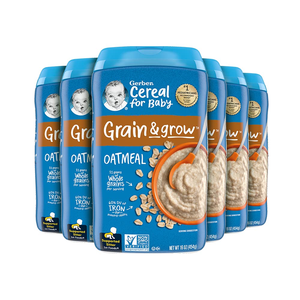 Bột ăn dặm ngũ cốc Gerber Baby Grain & Grow nội địa Mỹ giá tốt