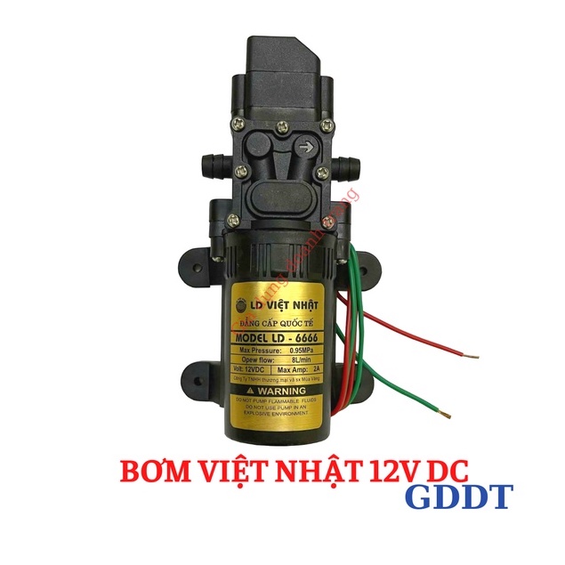 Máy bơm tăng áp mini 12v, Máy bơm phun sương 12v
