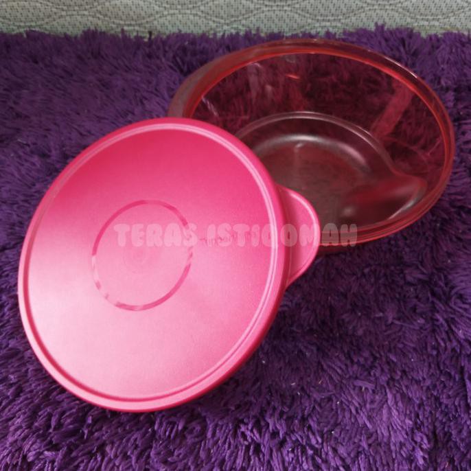 TUPPERWARE Tô Pha Lê Đựng Thực Phẩm Màu Đỏ 0512