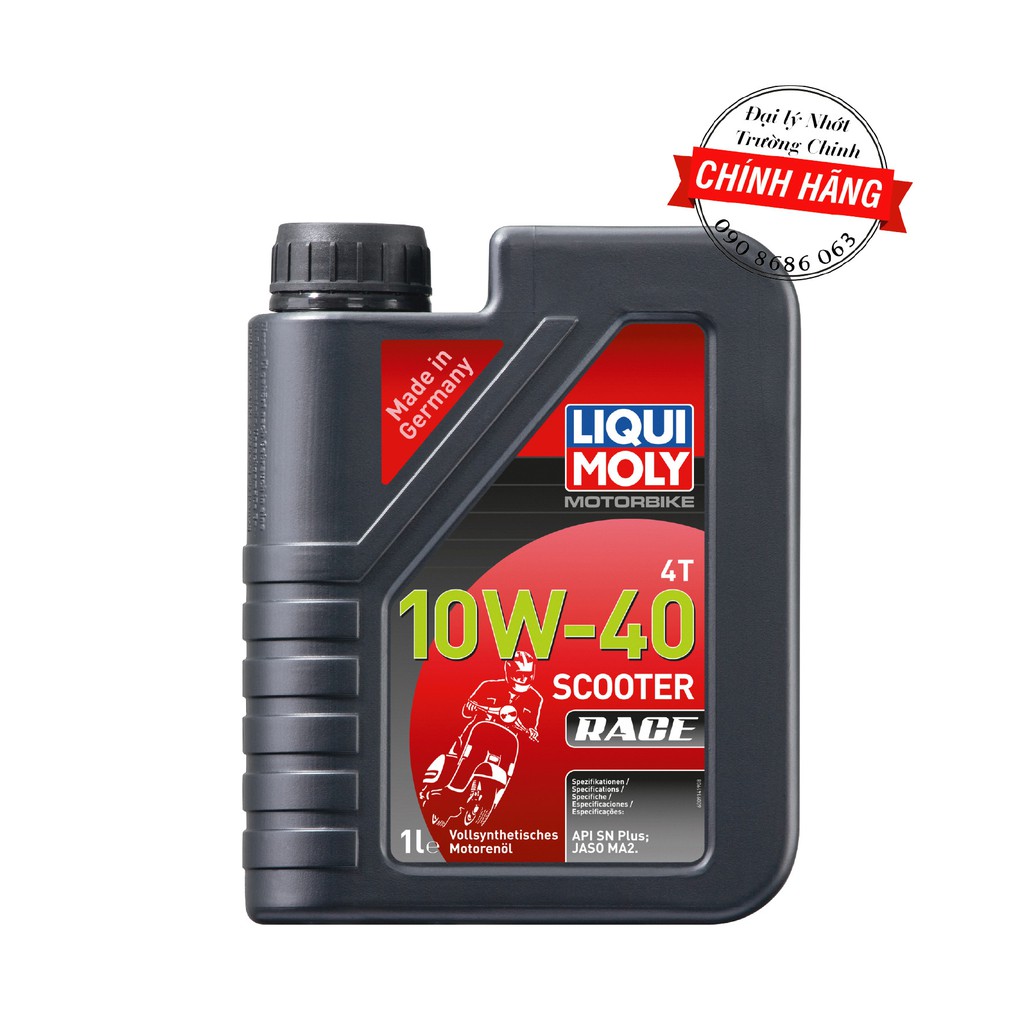 Nhớt Liqui Moly Scooter Race 10W40 1L dành cho xe ga