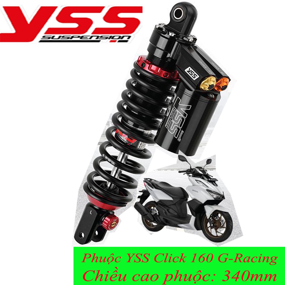 Phuộc YSS Honda Vario 160/ Click 160 G-Racing