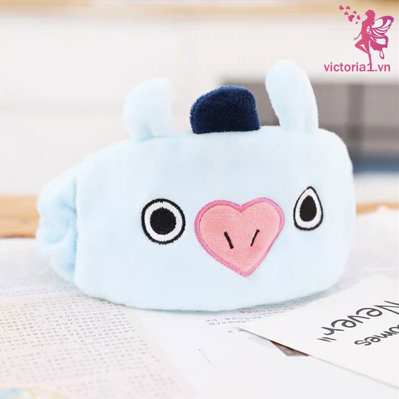 BTS BT21 Băng Đô Cài Tóc rửa mặt Họa Tiết Nhân Vật Bt21