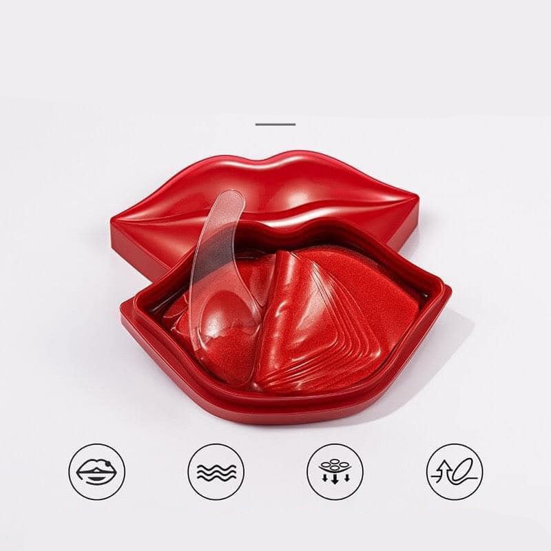 ❣️Một Hộp 20 Miếng Mặt Nạ Dưỡng Môi Hiisees Chiết Xuất Hoa Hồng❣️ | BigBuy360 - bigbuy360.vn