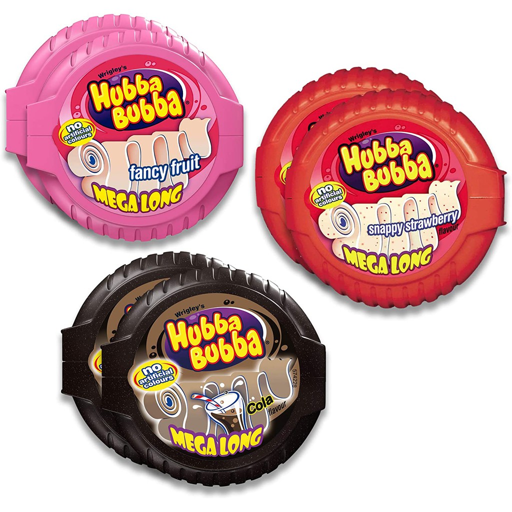 Kẹo cao su Hubba Bubba cuộn siêu dài (180cm - 56gr)