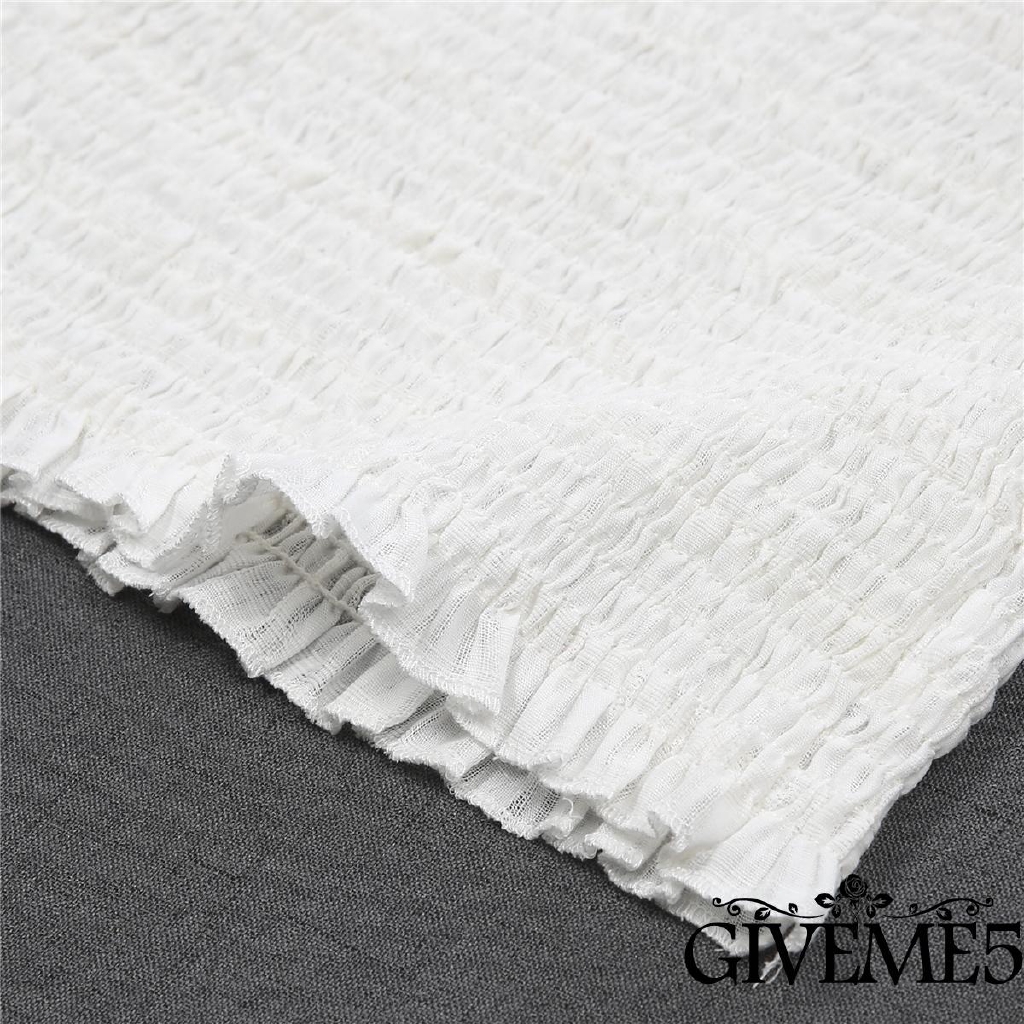 Áo lửng hai dây phối bèo nhún thời trang cho nữ