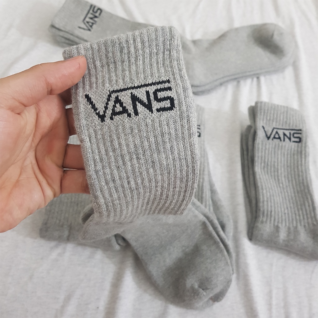 Tất thể thao Vans cao cổ White/Black/Gray K098-WY