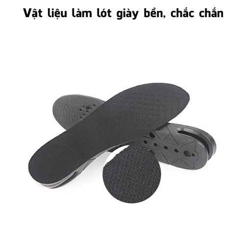 Miếng Lót Giày Tăng Chiều Cao Độn Đế Nguyên Bộ Tăng 9cm, Có Thể Tháo Rời Từng Lớp Giá Rẻ Có Đệm Khí