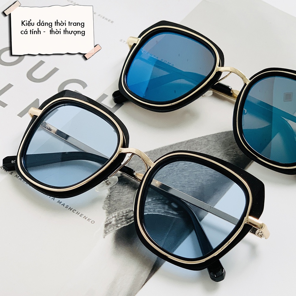 Mắt kính chữ V hot trendFREESHIPgọng kính mát nữ /301/ thời trang AH267
