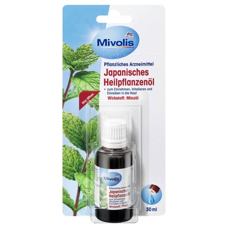 Tinh dầu Bạc Hà Mivolis 30ML nội địa địa Đức cam kết chính hãng