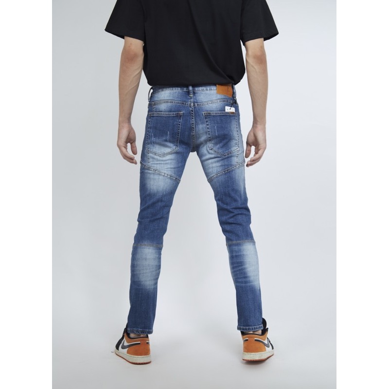 Quần jean nam thời trang - rách bụi co giãn - ống ôm | BigBuy360 - bigbuy360.vn