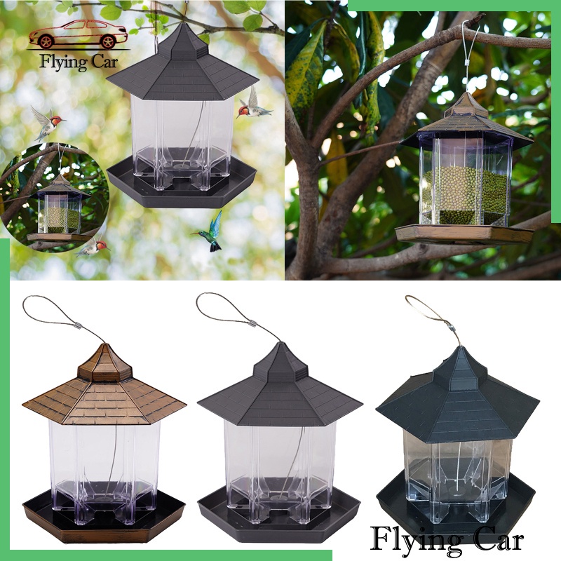 Hộp Đựng Thức Ăn Cho Chim Chống Thấm Nước Có Mái Treo Lzdjfmy2