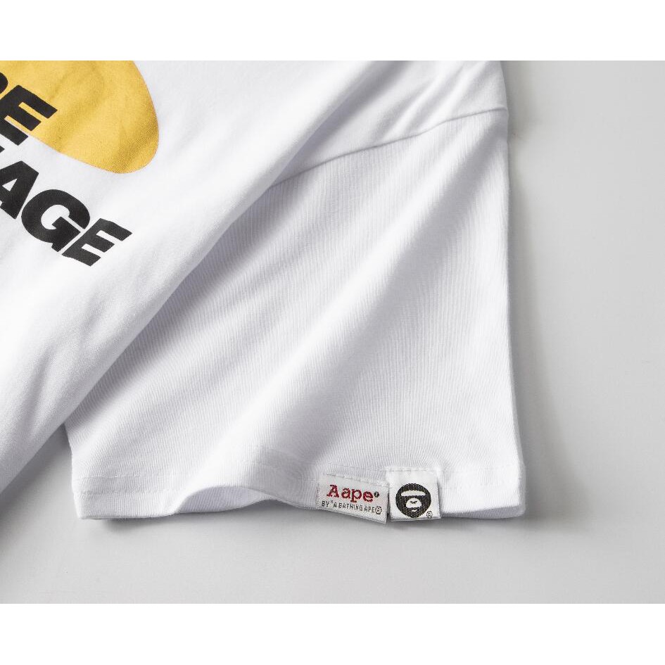 Áo Thun Cotton Ngắn Tay In Chữ Aape Thời Trang Cho Nam Và Nữ | BigBuy360 - bigbuy360.vn