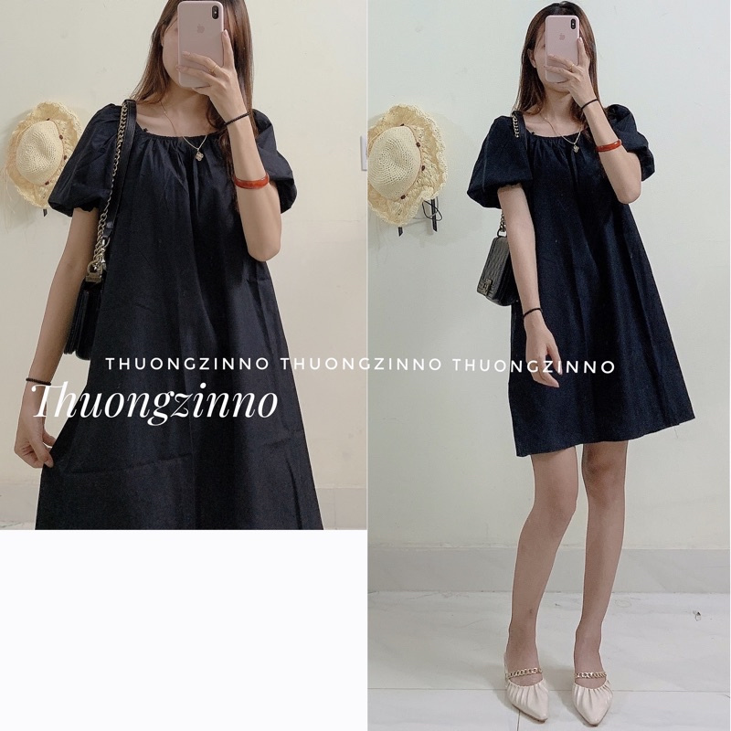 [Ảnh thật/Video]Set bạn thân có bán tách lẻ Váy tay bồng ulzzang Hàn Quốc