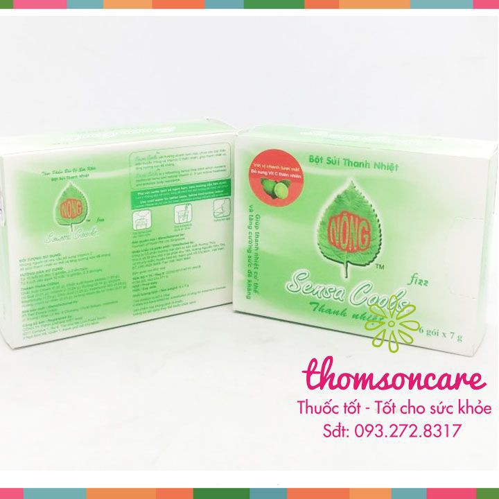 Bột sủi thanh nhiệt Sensacool - hỗ trợ giảm nhiệt miệng, bổ sung Vitamin C