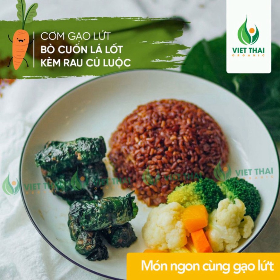 Gạo Lức Đen Hữu Cơ Giảm Cân Hộp 1kg *FREESHIP* Gạo Lứt Đen Ăn Kiêng Giảm Cân Eat Clean Dẻo Thơm Phúc Xuân