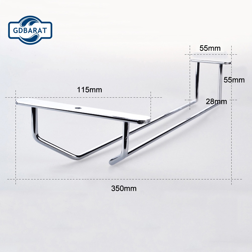 Giá Đỡ Ly Rượu Gắn Tường Tiện Dụng Cho Nhà Bếp / Quán Bar