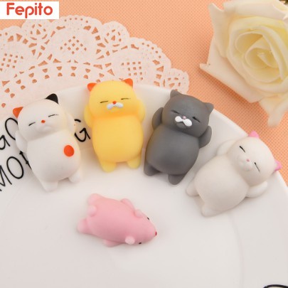 FEPITO Đồ Chơi Squishy Mochi Bóp Mềm Mại Thiết Kế Hình Thú Hoạt Hình Xinh Xắn