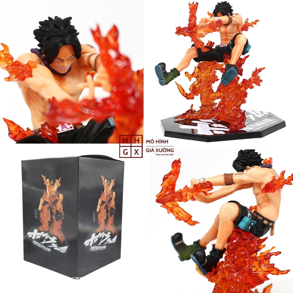 Mô hình One Piece ACE V2 hàng siêu đẹp cao 15cm trạng thái chiến đấu , figure mô hình one piece , mô hình giá xưởng