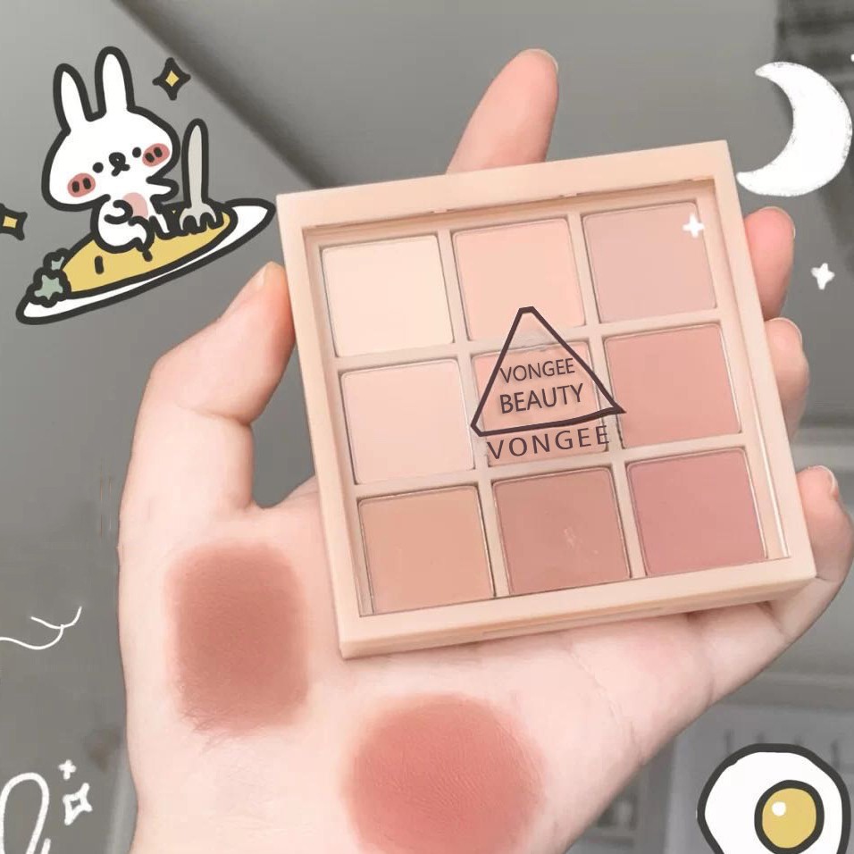 [Hàng mới về] Bảng phấn mắt chín màu lì nude không phai chống thấm nước sử dụng hàng ngày cho nữ | BigBuy360 - bigbuy360.vn