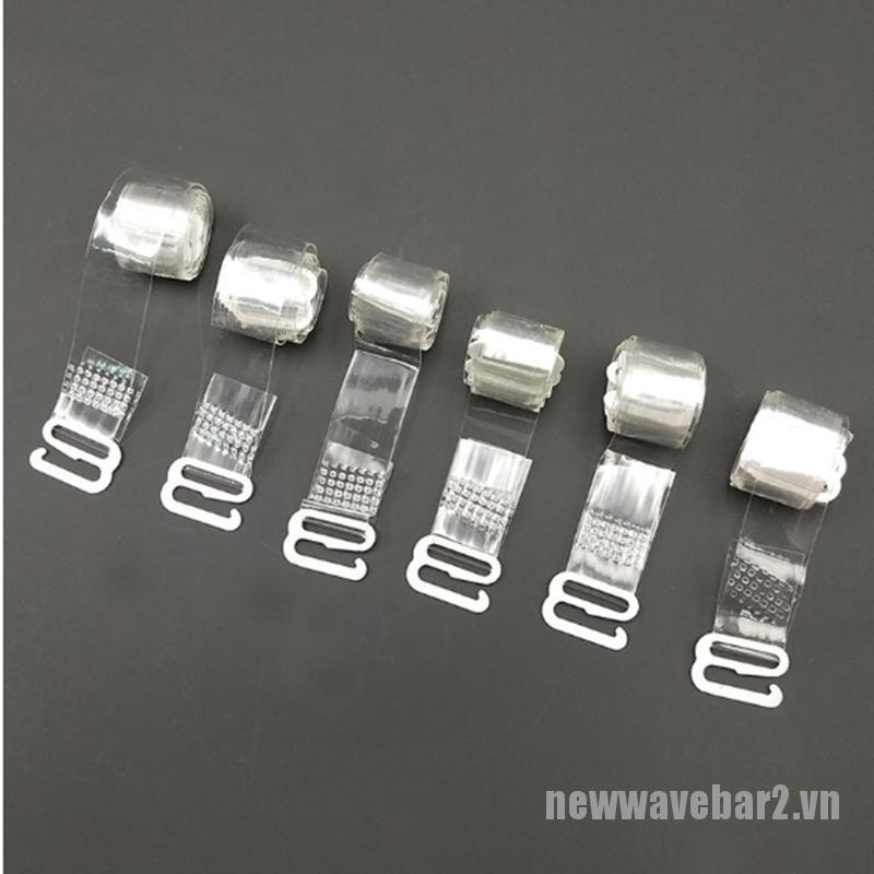 Bộ 2 Dây Áo Ngực Silicon Trong Suốt Co Giãn Có Thể Điều Chỉnh