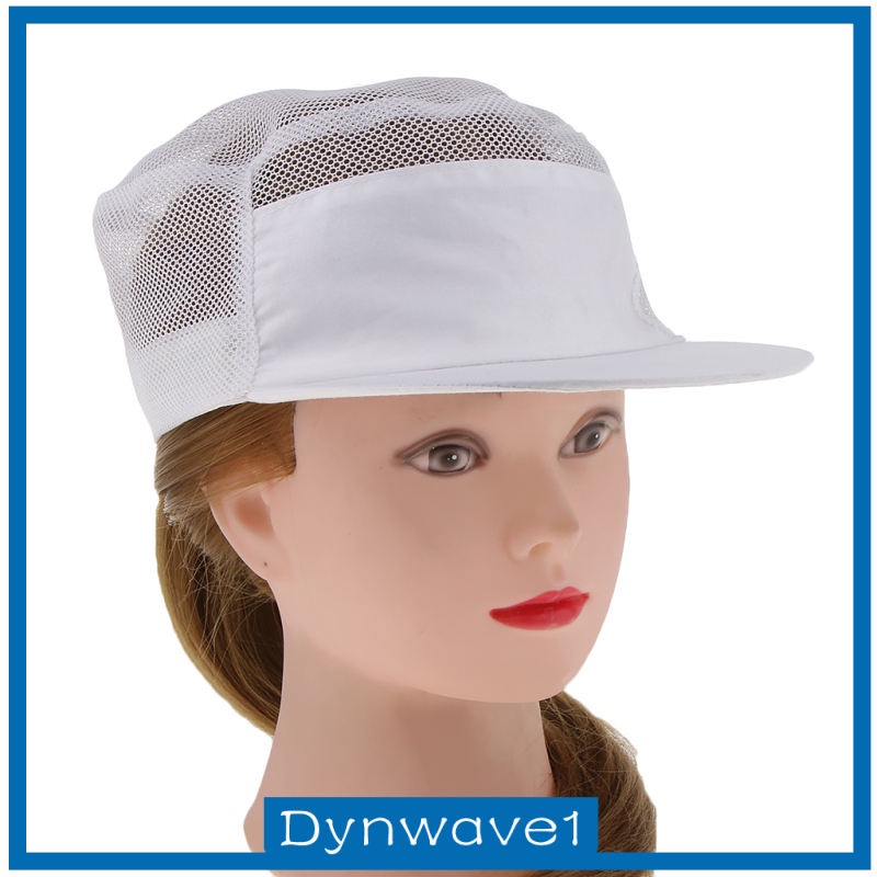 Mũ đồng phục đầu bếp phối lưới thoáng khí cho nam và nữ