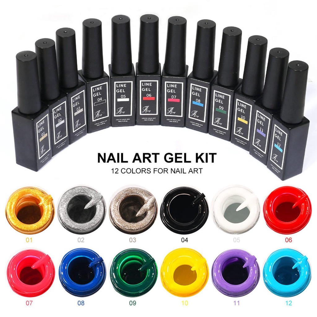 XIANTIN Sơn Móng Tay Gel UV 12 Màu