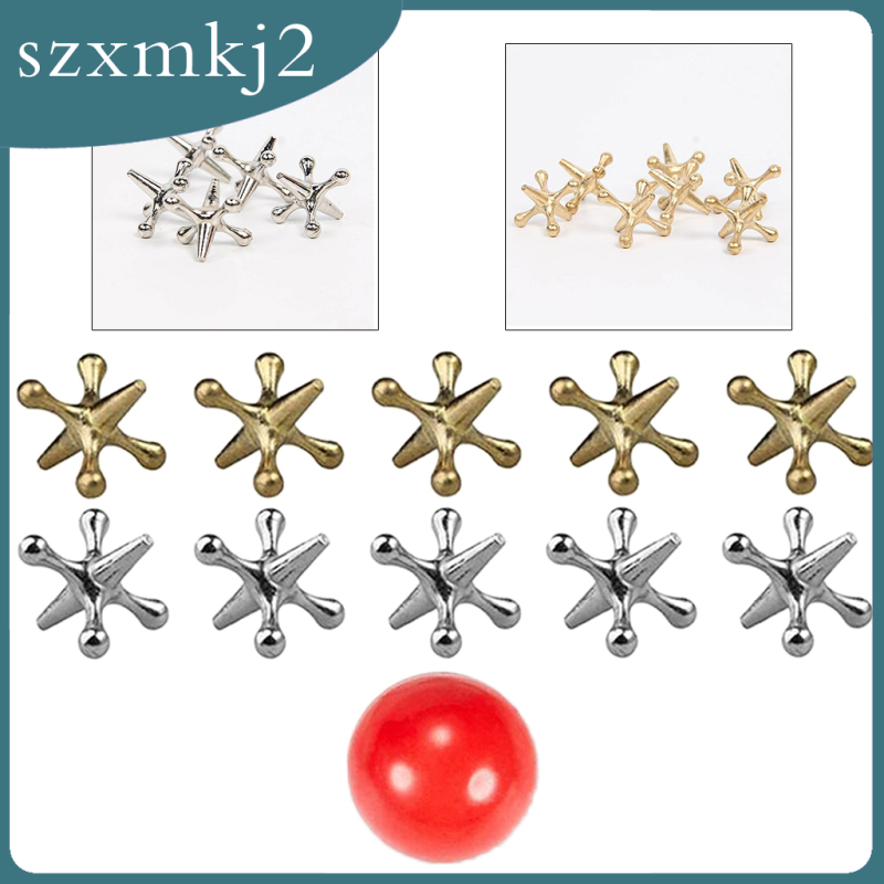 [szxmkj2] Đồ Chơi Bóng Jackst Năm Viên Đá Cổ Điển Xương Khớp Ngón Tay Dễ Thương Cho Trẻ Em