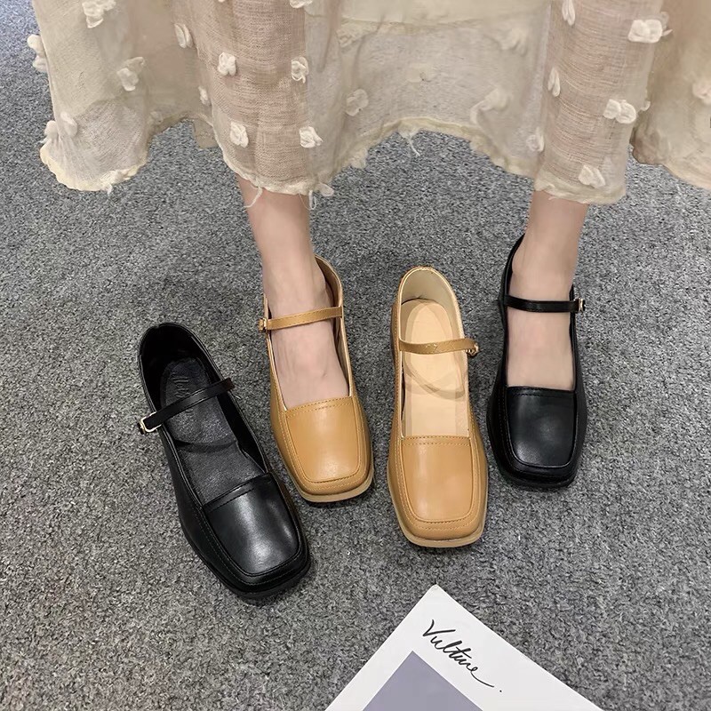 Giày Mary Jane mũi vuông 2021