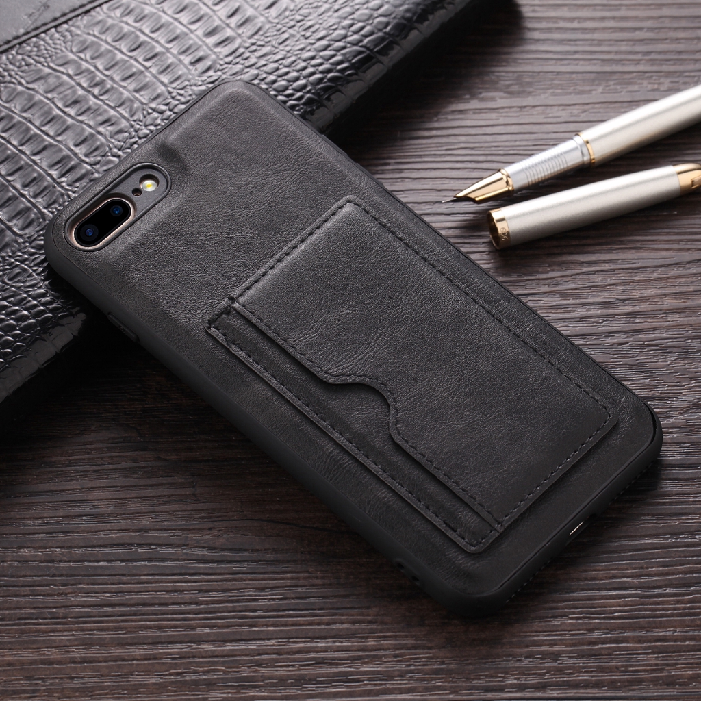 Bao đựng thẻ sang trọng cho ốp lưng iPhone 6 7 8 Plus Ví da Bao da cho iphone X XR XS Max 11 12 Pro Max Bao da ốp lưng