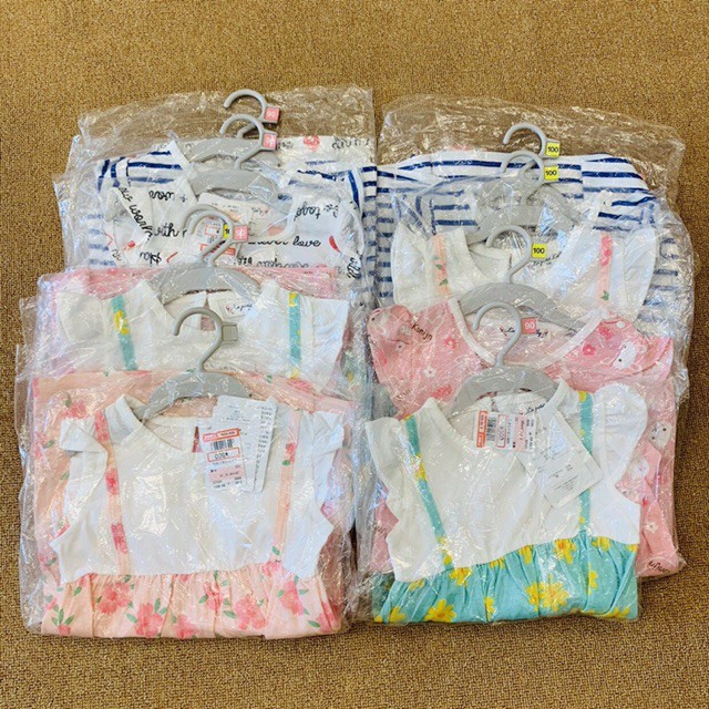(INBOX CHỌN MẪU) Váy babydoll xuất Nhật dư cho bé gái .