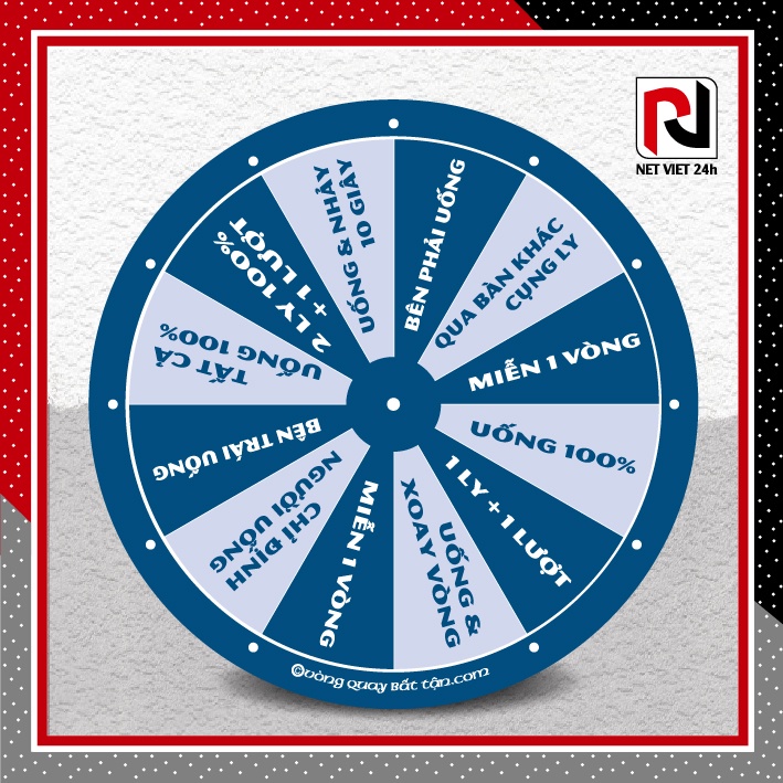 Vòng Quay Ăn Nhậu khổ 24cm
