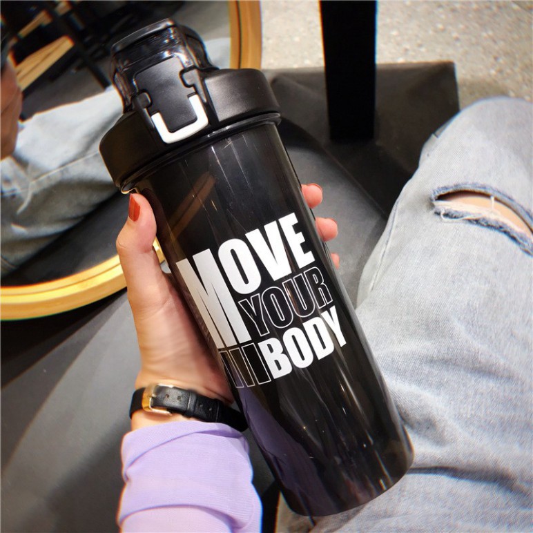 Bình Nước Tập Gym, Thể Thao Tổng DT 800ML Có Con Lắc