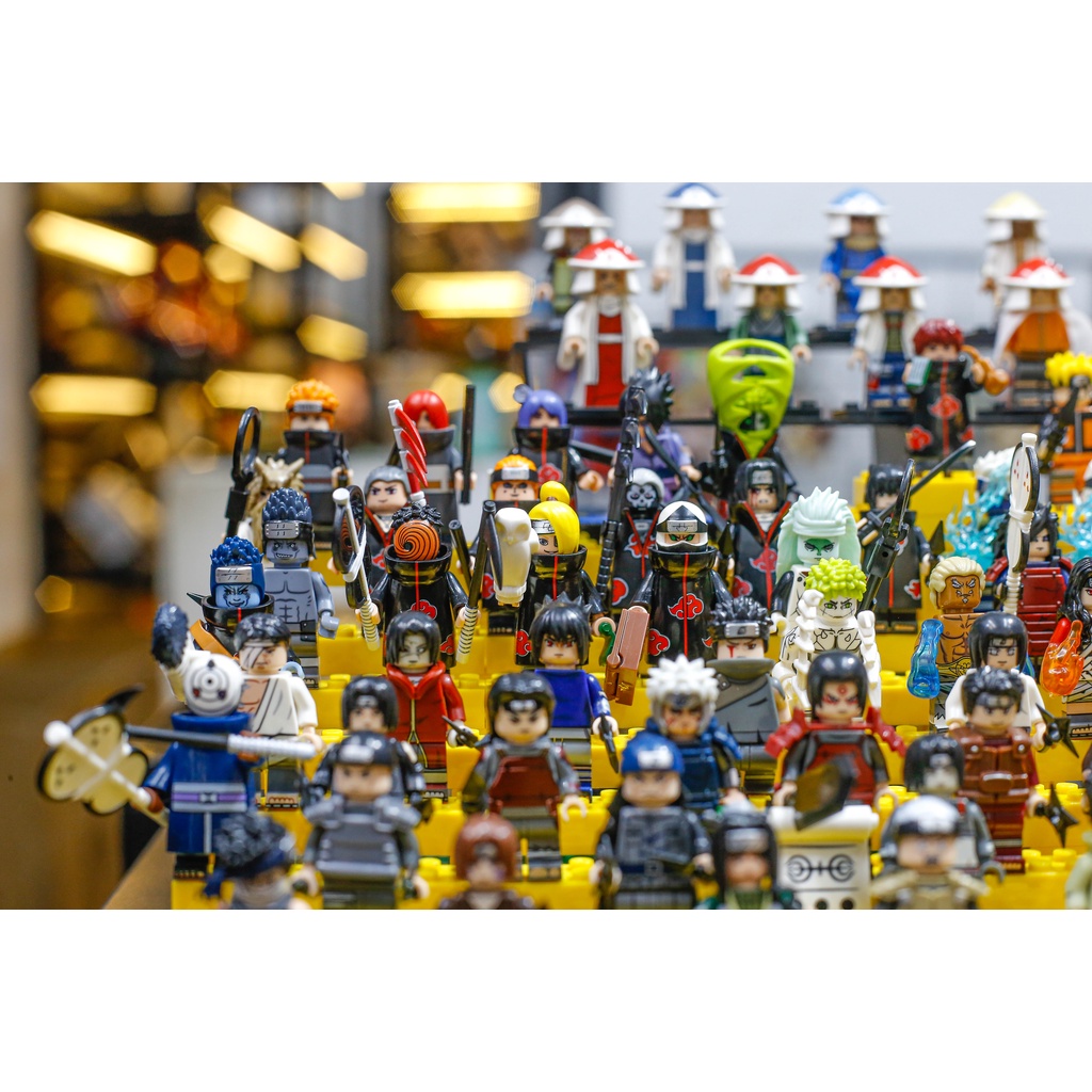 Mô hình lego minicos Naruto các nhân vật minifigures Kakashi, Madara lục đạo, Sasori, Guy, Lee...