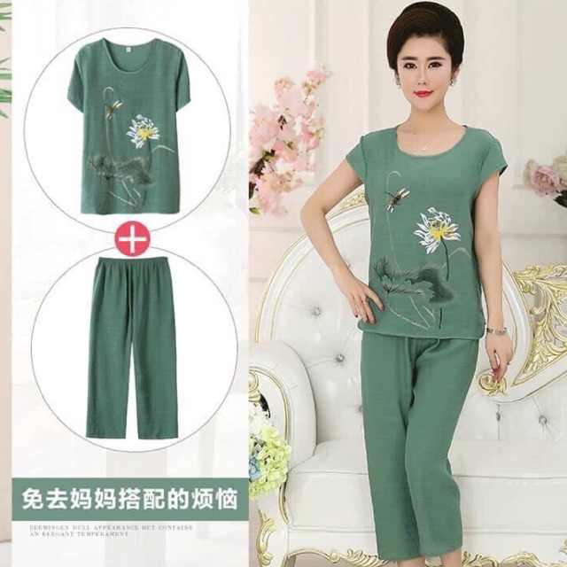 Bộ ngủ đũi dành cho bà cho mẹ