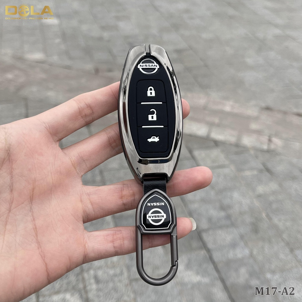 Vỏ ốp khoá xe hơi - Bọc chìa smartkey ô tô Nissan Sunny, Navara, Nisan Teana Xtrail