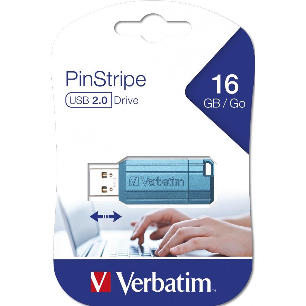 USB Verbatim Store'n' Go PinStripe 16GB 2.0 - Hàng chính hãng