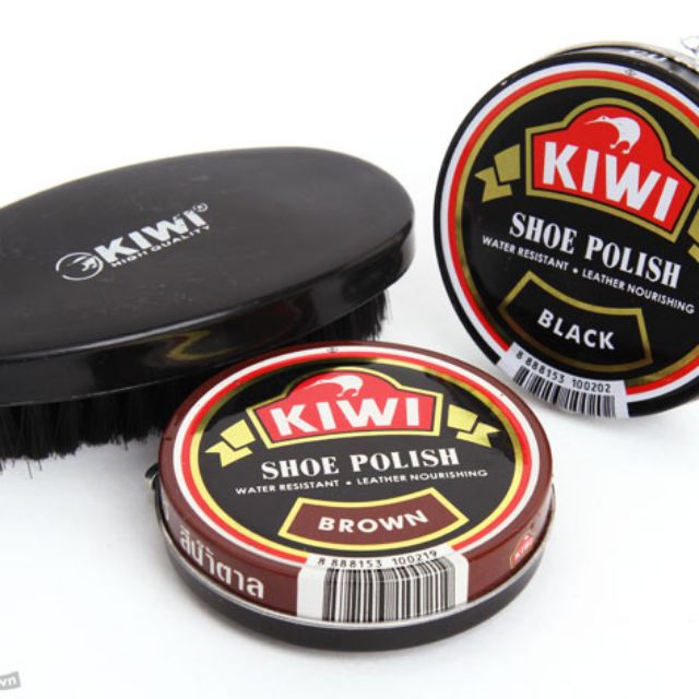 Combo bàn chảy+xi đánh giầy Kiwi (45ml/36g)