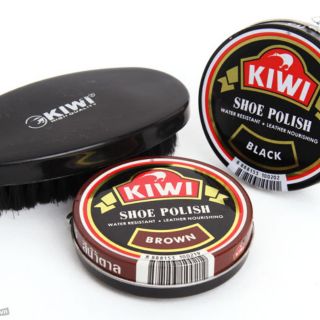 Combo bàn chảy+xi đánh giầy Kiwi (45ml/36g)