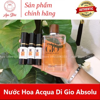 Nước hoa nam acqua di gio absolu giò nâu chai 5ml-10ml-20ml