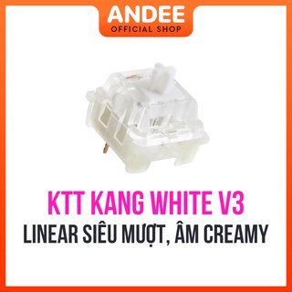 KTT Kang White v3 switch công tắc phím cơ bán lẻ tuyến tính siêu mượt 3 pin có lube sẵn