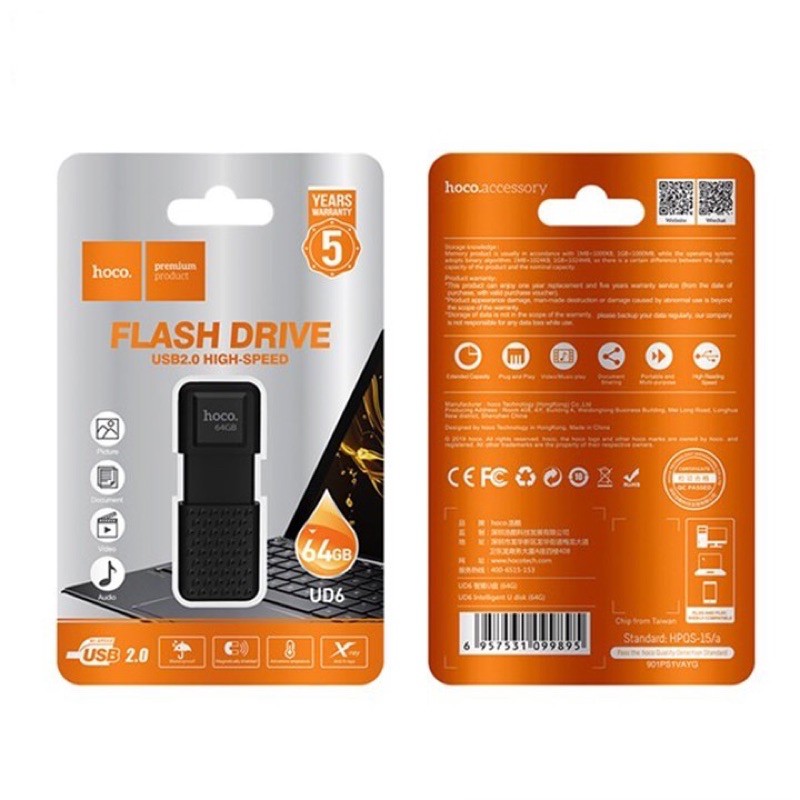 ✔HÀNG CHÍNH HÃNG✔USB NHỰA CAO CẤP HOCO UD6 ĐẦY ĐỦ DUNG LƯỢNG(8GB,16GB,32GB,64GB)TỐC ĐỘ CAO,LƯU TRỮ TỐT-BẢO HÀNH 12T