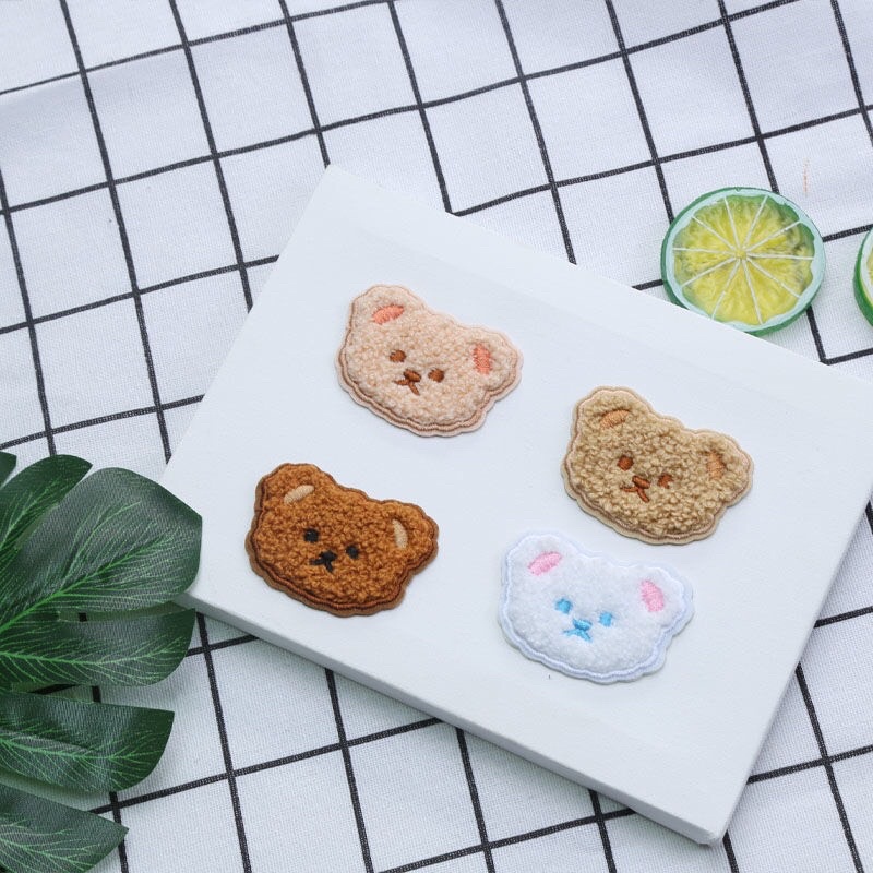 Miếng dán hình gấu, sticker may ủi, dán quần áo đa năng