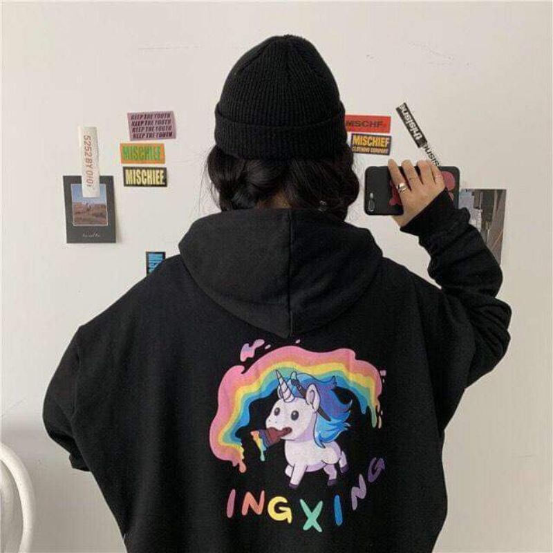 Áo khoác nỉ unicorn nam nữ thời trang