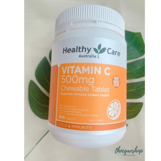 Thực phẩm bảo vệ sức khoẻ Healthy care Vitamin C 500mg chewable 500 viên Úc