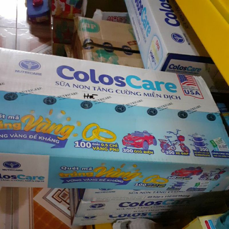 Thùng sữa bột pha sẵn Coloscare 48 hộp x 110ml