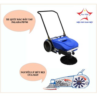 Máy quét rác đẩy tay Palada PD700