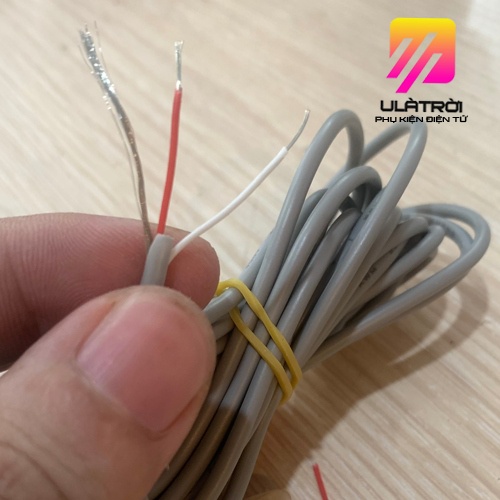 Dây tín hiệu chống nhiễu 2 lõi chính 1 lõi mass UL2547 28AWG